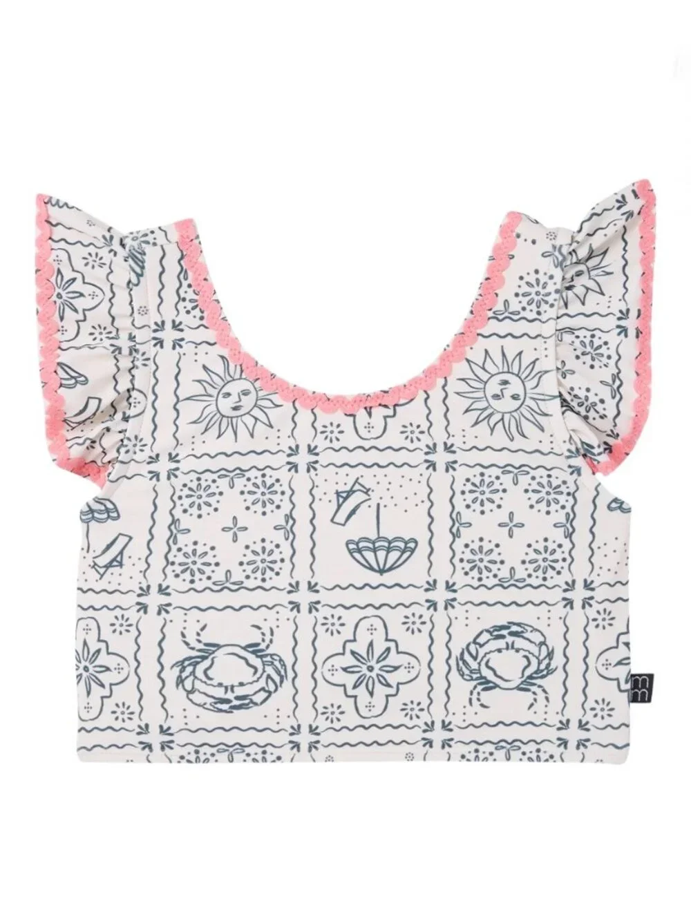 NWT - Modern Moments by Gerber Girl 2 Pc Pink Ric Rac Tankini Set - 18M and 4T